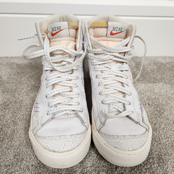 Nike Blazer Mid 77 Vintage Nike 101 Sneakers Shoes High-tops Trainers Size 7.5 - Picture 5 of 9